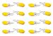 Foxtop Corn Holder Set, Non Slip Interlocking Stainless Steel Corn on The Cob Skewers w Silicone Handle, Twin Prong Sweet Corn Holder Home Cooking Fork for Home Cooking Parties Camping 16 pcs - 8 Pair