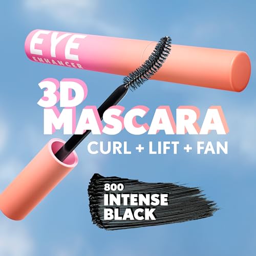 CoverGirl Eye Enhancer, Intense Black, 3D Mascara, Curved Fiber Brush, Plant-Based Lifting Wax, For All Lash Types, 24-Hour Wear, Transfer-Proof, Flake-Free, 0.30oz - image 9