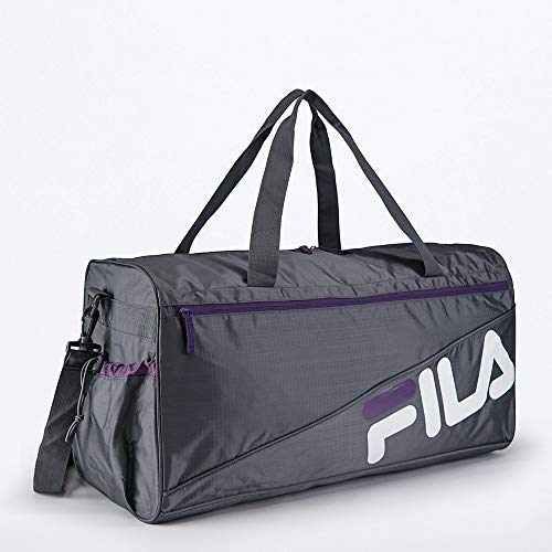 Sacola Unisex Fila Smart Cinza Asfalto/Uva