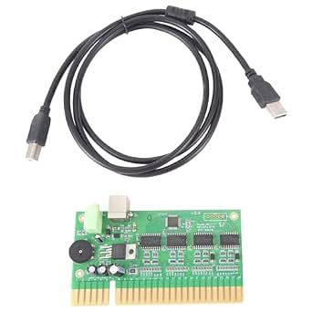 Rutreuwa Game Controller PC to Jamma Converter PCB with USB Audio Cable for 28 Pin Arcade Machine