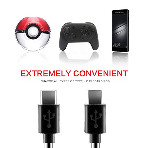 Heatfun Usb Type C Cable For Ps5 Xbox Series X Controller, 2 In 1 Usb C Charger Cable For Switch Pro Controller, Poke Ball Plus Controller And Android Devices - 1 Pack #TOP12