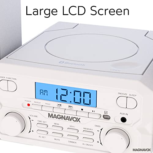 Magnavox MM435M-WH-EC Mm435M-Wh 3-Piece Compact Cd Shelf System With Digital Fm Stereo Radio thumb #2