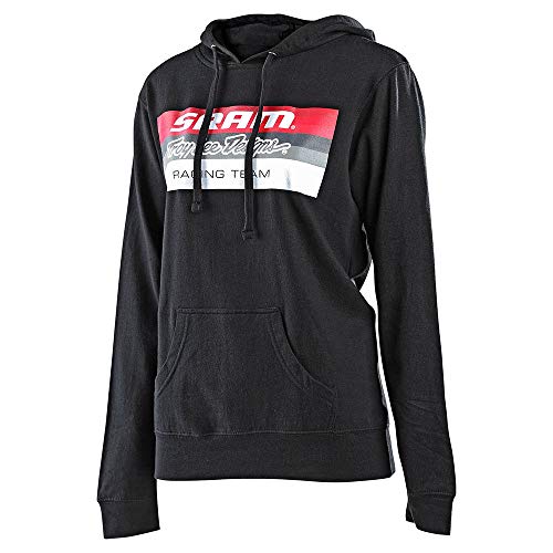 Troy Lee Designs Women's SRAM Racing Block Pullover Hoodie (Small, Black)
