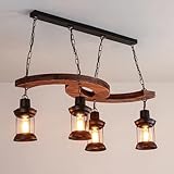 skdndk lampadario in legno vintage per barca, lampada a sospensione americana in stile industriale loft, lampada a sospensione creativa nostalgica per sala da pranzo, illuminazione per atmosfera de