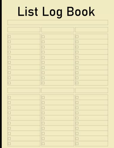 List Log Book: Multipurpose Checklist for Weekly To Do Planning, Travel Packing Essentials, Tracking Habit, and Shopping with Space for Over 7,000 Items image 2