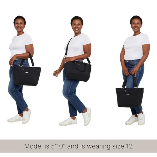 Image of Baggallini Avenue Tote - 12x18 Laptop Tote Bag for Women - Lightweight Work Travel Carry On Bag