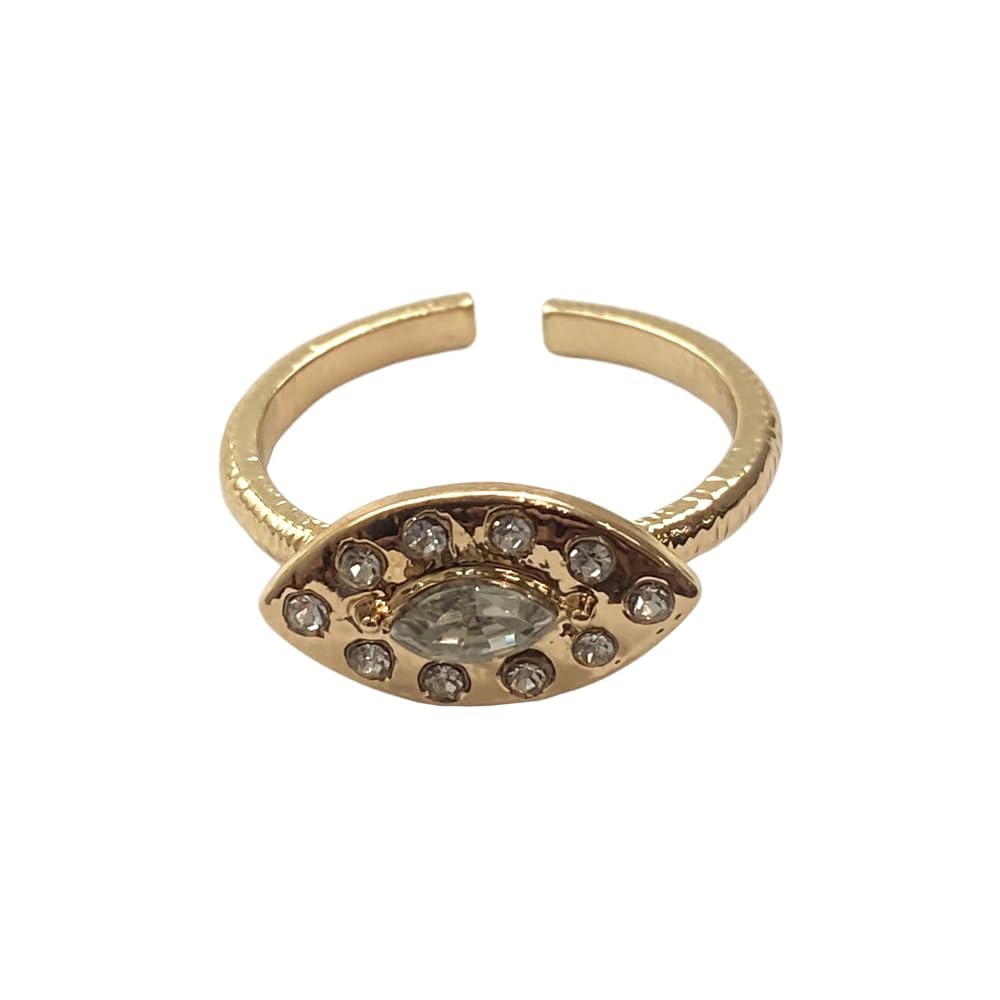 Evil Eye Ring, Rhinestone Eye