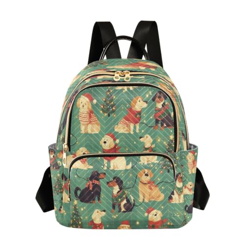 Bookbag vert compact style dessin animé : mini sac polyvalent