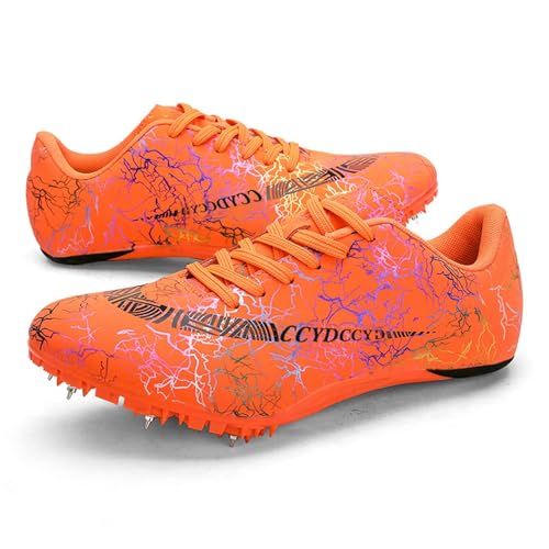 Image of Men's Track Spike Shoes Lightweight Breathable Running Sneakers for Distance Sprinting Athletic Training Jumping Track and Field Suitable for Women and Girls