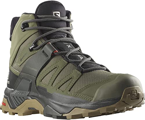 Salomon X Ultra 4 Mid GTX Hiking Boots Mens Sz 12.5 Deep Lichen Green/Peat/Kelp2