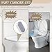 Universal Toilet Seat Bumpers, Suitable for Bidet Kits, 4 Pack Toilet Seat Spacers, Compatible with Most Toilet Models, Equipped with Durable Adhesive