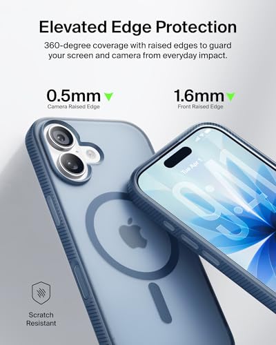 Image of Belkin iPhone 17 Case | Slim, Anti-Yellowing, Anti-Scratch, 4M Drop Protection | 2 Years Warranty | Grip - Navy