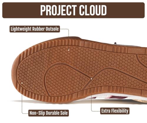 Image of Genuine Leather Slip On Sneakers for Women with Leather Memory Foam Insole | Memory Foam Insole Lightweight Shoes for Women - Womens Fashion Sneakers - Comfortable Women Footwear Everyday Essentials