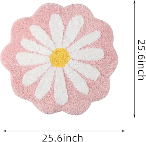 Image of AAZEEM Mat Rugs Non-Slip Abstract Bath Rugs Cute Mat Washable for Tube|Rectangular Door Mat for Home |Drawingroom |Easy Clean Indoor and Outdoor Floor Mat |Super Absorbent |Pink|16 inchx24 inch & 20 inchx32 inch |