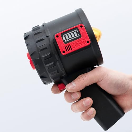 X90 TurboFan, ventilador con conductos de metal de 90 mm, soplador de polvo industrial, potente motor de 3000 W, control de velocidad continuo para uso doméstico y comercial (negro)