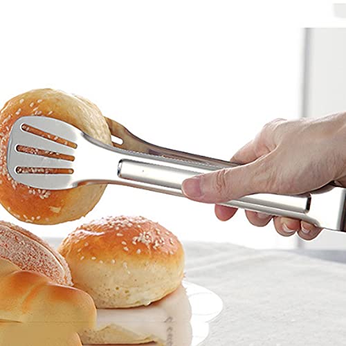 Pinzas de Cocina Pinzas de Acero Inoxidable, para Servir Buffet, pastelería, Barbacoa, tamaño: 29 * 4,8 cm, seguras y duraderas
