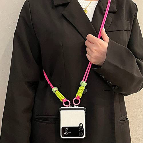 Lanière réglable Galaxy Z Flip 3 coque cordon amovible et bracelet de luxe