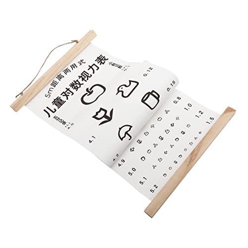 MUSISALY Tabla Optométrica Para Niños Resistente a Roturas, Cuadro Mural De Examen Vista Tela De Lienzo, Material Aula y Pruebas Visuales Infantiles