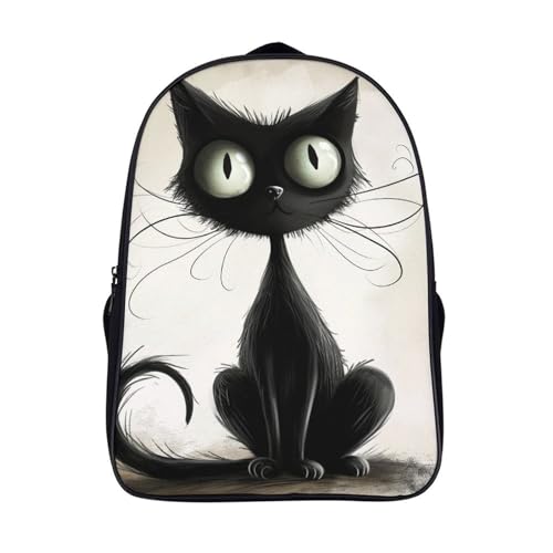 Estuche escolar y bolsa mochilas escolares de gato persa 3D para evitar libros doblados