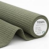 🧵 Tissu nid d’abeille 100% coton au toucher gaufré, idéal pour des créations pratiques et esthétiques