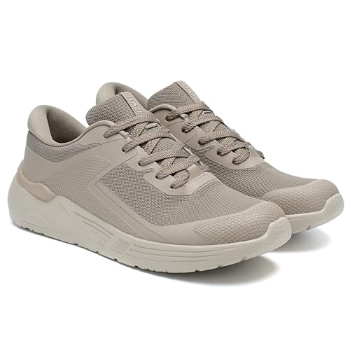 ITAZERO Men's Comfortable Walking Shoes Lightweight Breathable Sneakers with Shock-Absorbing Sole Supportive Casual Shoes Khaki 11 by ITAZERO - Used condition - Image 5