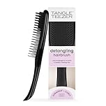 Tangle Teezer Ultimate Detangler Hairbrush - For Wet & Dry Hair - Detangling Brush for All Hair Types - Two-Tiered Teeth Reduce Breakage & Eliminate Knots - Liquorice Black