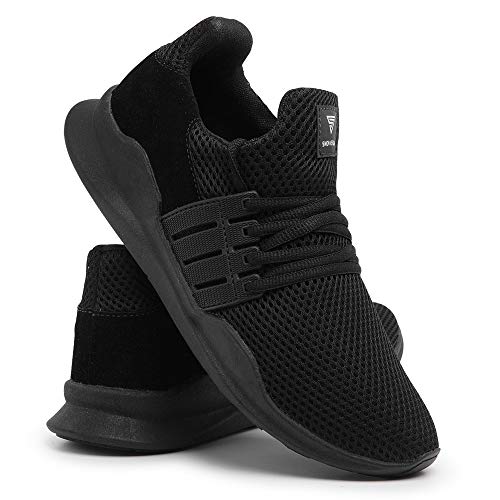 Tênis de Caminhada Confortável Simon vergan - Black - 41