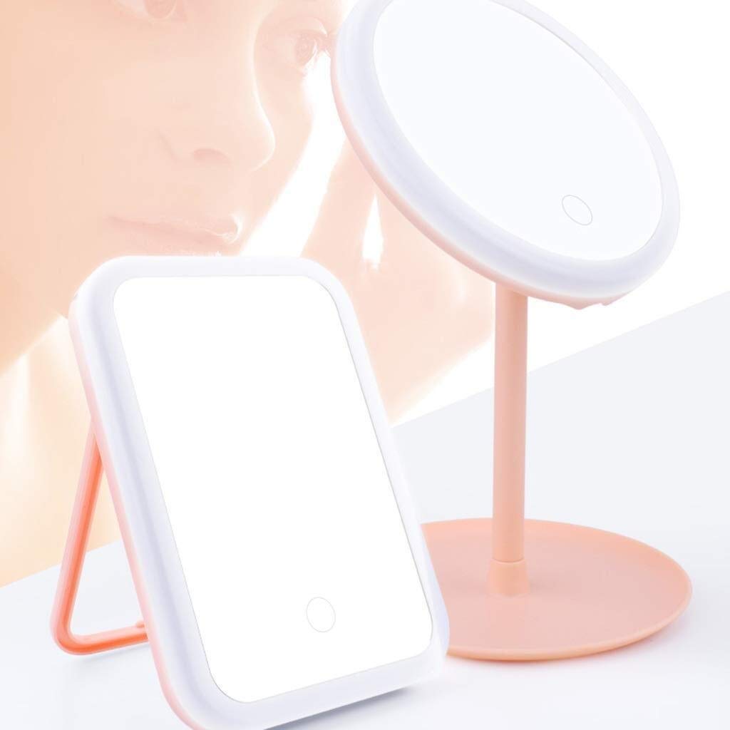 Beauty Fill Light lusterka do makijażu przenośne oświetlone dekoracje księżniczki lusterka plastikowe plastikowe pokoje w akademiku Edroom wielofunkcyjne lusterka kosmetyczne