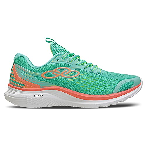 Tênis Decola, Olympikus, Feminino, Verde/Coral, 36