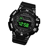MUCKLILY Reloj Digital Electrónico Luminoso para Hombre Resistente al Agua con Alarma y Fecha Pulsera Deportiva Multifuncional para Actividades al Aire y Uso Diario
