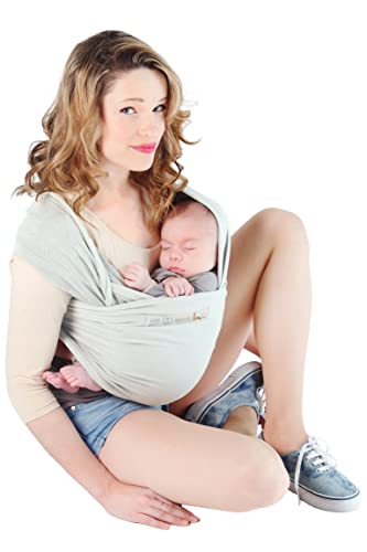 Fular extensible Love Radius Basic de algodón orgánico para bebés hasta 9 kg color perla 5