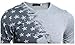 Mens American Flag Printed T-Shirts Long Sleeve Pullover Tops M Gray
