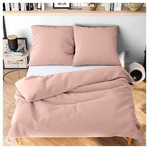 Boqingzhu Wendebettwäsche Rosa Altrosa Grau 135×200 Uni Unifarben Microfaser Bettwäsche Set 2 Teilig, 135×200+80×80 cm 4 Wolkenfeld Bettwäsche 135x200 rosa - kuschlig weich & bügelfrei - 1x Bettbezug + 1x Kissenbezug 80x80