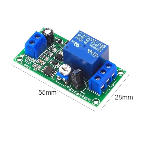 Module de relais temporisé 12V à synchronisation réglable 0-60s avec puce NE555 (2Pcs) - 7