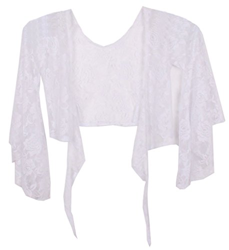 LinvMe Women's Sexy Lace Butterfly Sleeve Crop Top...