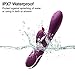 Clitoral Pulsating Vibrator with 10 Pulsation Vibration Modes for Clitoris Vigana Stimulation,Luvkis G-Spot Dildo Waterproof Rechargeable Dual Motor Sex Toys for Women Masturbation Couple Play