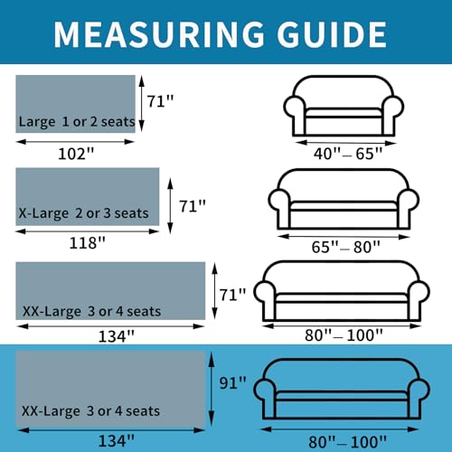 HAOMAIJIA Non Slip Couch Cover Sofa Covers for 3 Cushion Couch Washable sectional Couch Covers for Dogs pet Furniture Protector Couch Cover Blanket for Living Room (Blue, 91"x134")