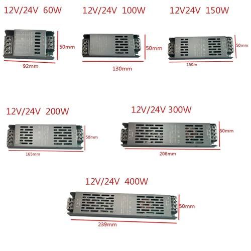 Fuente de alimentación 12V silenciosa contra parpadeos LED 5