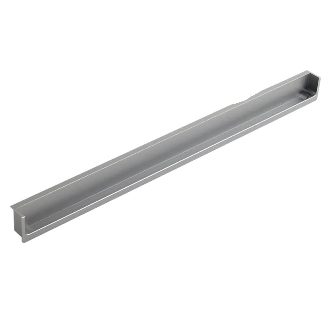 EKalgretrA Recessed Sliding Handles Embedded Concealed Pulls Handles White Wardrobe Doors Black Cabinets Gray Drawers Recessed Finger(Gray 400mm)