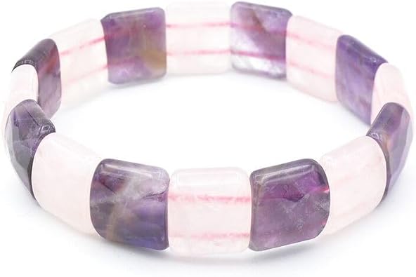 Rolex Model Hakiki Pembe Kuvars Ametist Ta  Bileklik