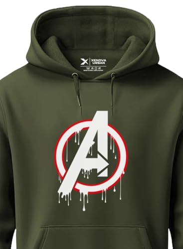 Image of XENOVAURBAN Hoodies | Unisex Hoodie Sweatshirt Printed AV-A1 - PAR