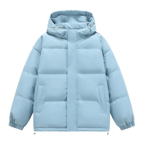 Chaqueta de invierno para hombre con capucha gruesa y corte holgado