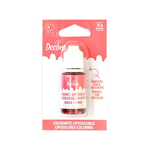 Decora 9600085 Pink Liquid Liposoluble Colour 15 G