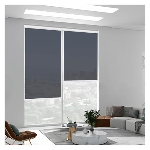 Persianas enrollables transparentes de 135x230 cm con película de privacidad 2