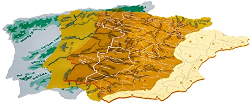 CSP 152218 - Pack de 3 plantillas con diseño mapa España, 22 x 18 cm
