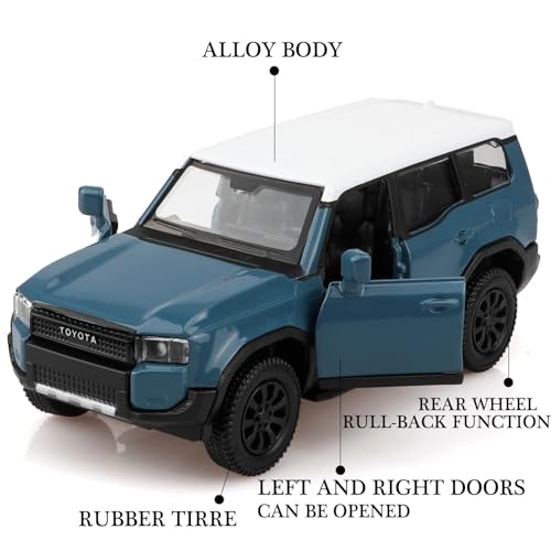 Modelo a escala 1:36 Toyota Land Cruiser diecast miniatura 3