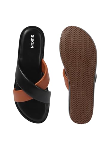 Image of Sukun 6802 Women's Wedge Heel Sandals Comfortable Cushioned Footbed Adjustable Anti-Slip Outsole Stylish & Elegant Design For Girls /Ladies