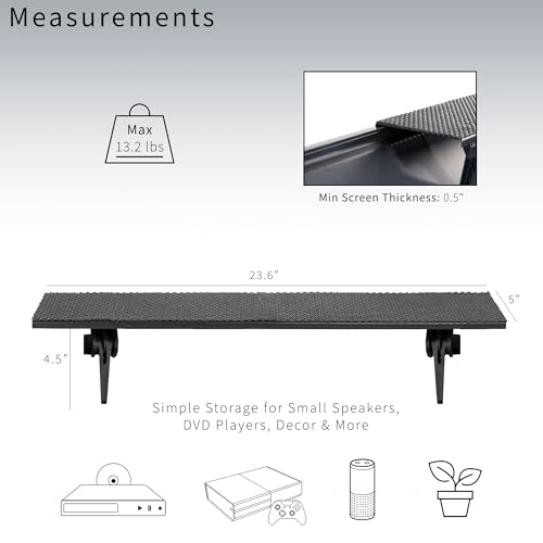 image for VIVO TV and Monitor Top Shelf Mounting Bracket with 24 inch Padded Pla