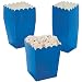 Mini Popcorn Boxes - Blue (24 Pcs.) - Goody Bags & Birthday Supplies
