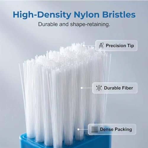 Image of 2-in-1 Window Groove Cleaning Brush, Crevice Cleaning Brush，Black+Blue | Detachable Hard Bristle Crevice Cleaning Brush with Dustpan, Window Track Cleaning Tools for Home, Bathroom, Ktichen, Corners